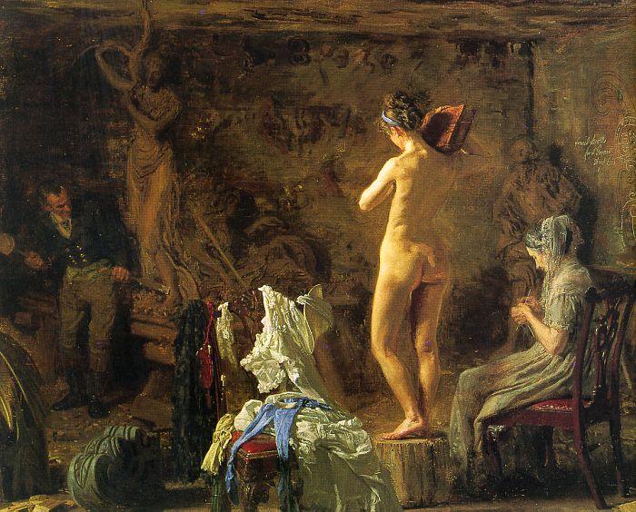 Thomas Eakins William Rush Carving his Allegorical Figure of the Schuylkill River